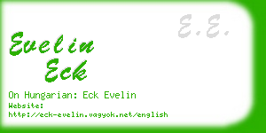 evelin eck business card